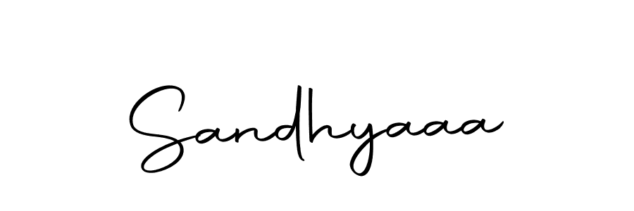 Make a beautiful signature design for name Sandhyaaa. Use this online signature maker to create a handwritten signature for free. Sandhyaaa signature style 10 images and pictures png