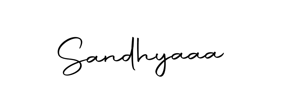 Make a beautiful signature design for name Sandhyaaa. Use this online signature maker to create a handwritten signature for free. Sandhyaaa signature style 10 images and pictures png