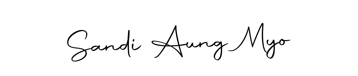 The best way (Autography-DOLnW) to make a short signature is to pick only two or three words in your name. The name Sandi Aung Myo include a total of six letters. For converting this name. Sandi Aung Myo signature style 10 images and pictures png