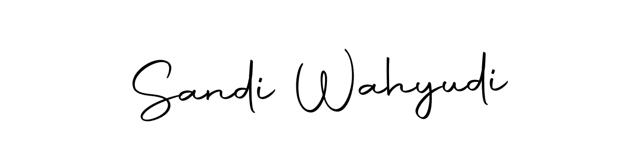 Design your own signature with our free online signature maker. With this signature software, you can create a handwritten (Autography-DOLnW) signature for name Sandi Wahyudi. Sandi Wahyudi signature style 10 images and pictures png