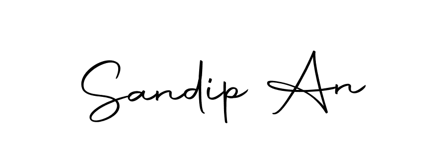 How to make Sandip An name signature. Use Autography-DOLnW style for creating short signs online. This is the latest handwritten sign. Sandip An signature style 10 images and pictures png