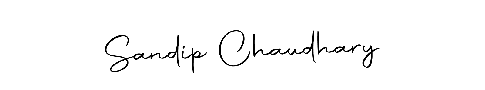 How to make Sandip Chaudhary name signature. Use Autography-DOLnW style for creating short signs online. This is the latest handwritten sign. Sandip Chaudhary signature style 10 images and pictures png