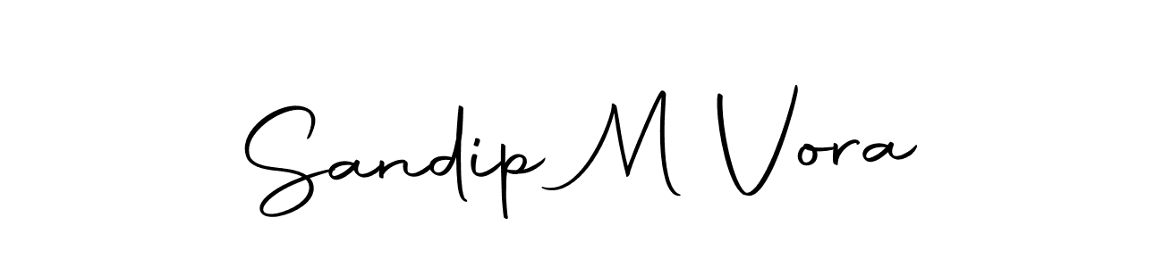 Sandip M Vora stylish signature style. Best Handwritten Sign (Autography-DOLnW) for my name. Handwritten Signature Collection Ideas for my name Sandip M Vora. Sandip M Vora signature style 10 images and pictures png