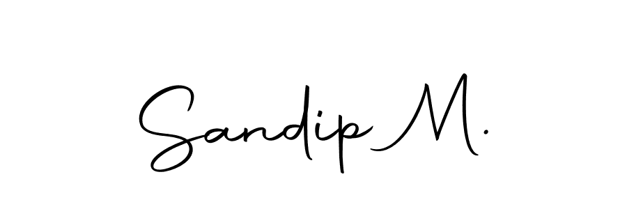 if you are searching for the best signature style for your name Sandip M.. so please give up your signature search. here we have designed multiple signature styles  using Autography-DOLnW. Sandip M. signature style 10 images and pictures png