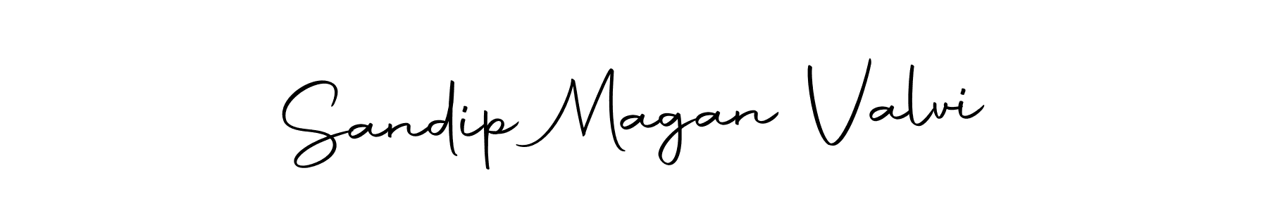 You should practise on your own different ways (Autography-DOLnW) to write your name (Sandip Magan Valvi) in signature. don't let someone else do it for you. Sandip Magan Valvi signature style 10 images and pictures png