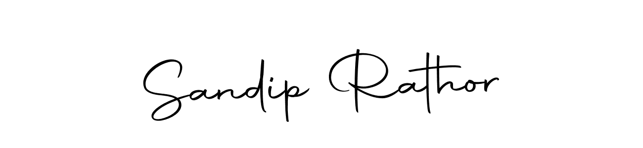 How to make Sandip Rathor name signature. Use Autography-DOLnW style for creating short signs online. This is the latest handwritten sign. Sandip Rathor signature style 10 images and pictures png