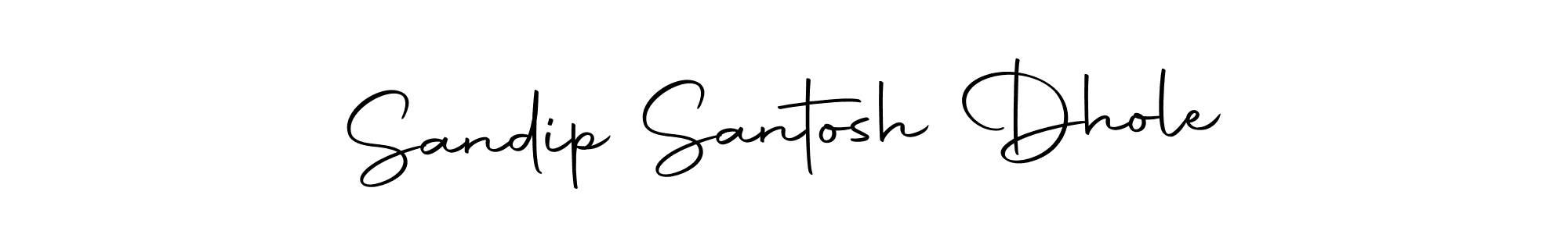 Design your own signature with our free online signature maker. With this signature software, you can create a handwritten (Autography-DOLnW) signature for name Sandip Santosh Dhole. Sandip Santosh Dhole signature style 10 images and pictures png