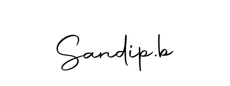 Use a signature maker to create a handwritten signature online. With this signature software, you can design (Autography-DOLnW) your own signature for name Sandip.b. Sandip.b signature style 10 images and pictures png