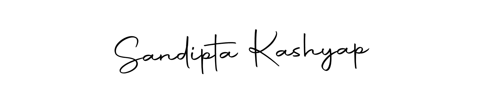 Create a beautiful signature design for name Sandipta Kashyap. With this signature (Autography-DOLnW) fonts, you can make a handwritten signature for free. Sandipta Kashyap signature style 10 images and pictures png