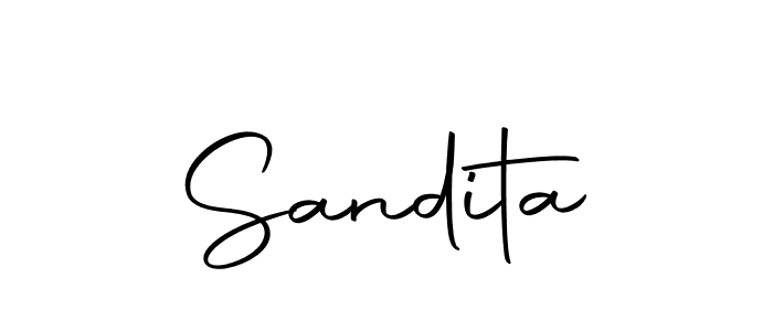 How to make Sandita signature? Autography-DOLnW is a professional autograph style. Create handwritten signature for Sandita name. Sandita signature style 10 images and pictures png