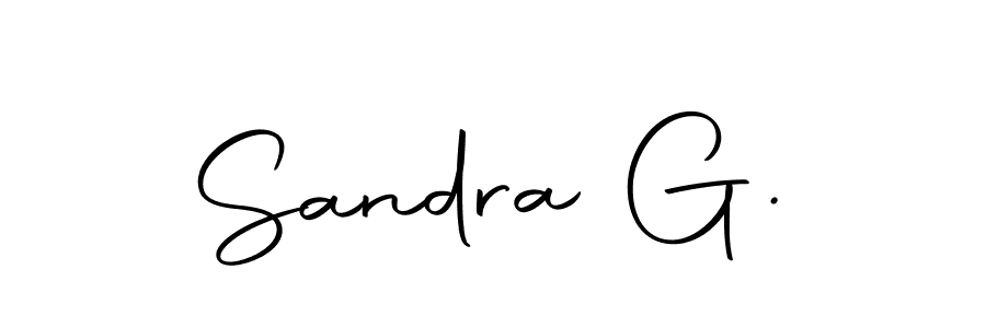 Make a beautiful signature design for name Sandra G.. Use this online signature maker to create a handwritten signature for free. Sandra G. signature style 10 images and pictures png