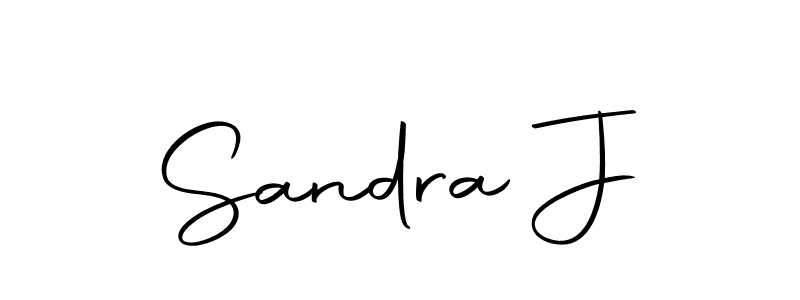 Design your own signature with our free online signature maker. With this signature software, you can create a handwritten (Autography-DOLnW) signature for name Sandra J. Sandra J signature style 10 images and pictures png