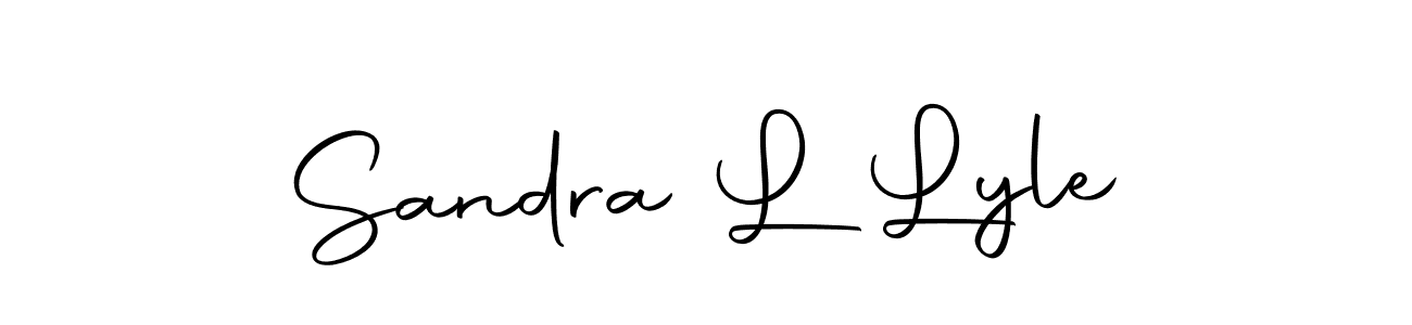 How to make Sandra L Lyle signature? Autography-DOLnW is a professional autograph style. Create handwritten signature for Sandra L Lyle name. Sandra L Lyle signature style 10 images and pictures png