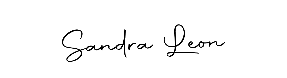 Create a beautiful signature design for name Sandra Leon. With this signature (Autography-DOLnW) fonts, you can make a handwritten signature for free. Sandra Leon signature style 10 images and pictures png