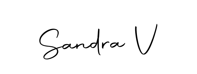 How to make Sandra V signature? Autography-DOLnW is a professional autograph style. Create handwritten signature for Sandra V name. Sandra V signature style 10 images and pictures png