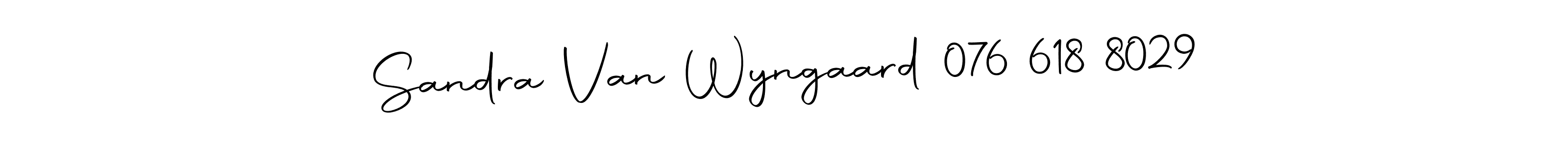 Also we have Sandra Van Wyngaard 076 618 8029 name is the best signature style. Create professional handwritten signature collection using Autography-DOLnW autograph style. Sandra Van Wyngaard 076 618 8029 signature style 10 images and pictures png