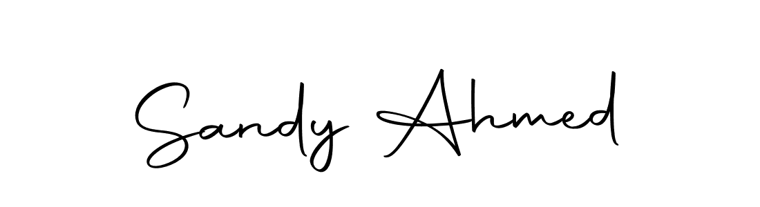 You should practise on your own different ways (Autography-DOLnW) to write your name (Sandy Ahmed) in signature. don't let someone else do it for you. Sandy Ahmed signature style 10 images and pictures png