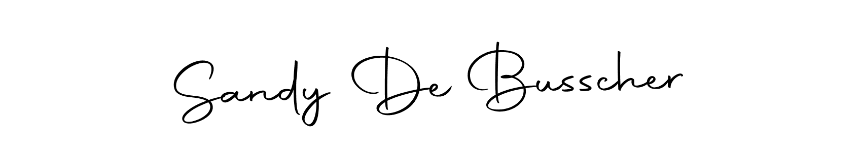 Make a beautiful signature design for name Sandy De Busscher. With this signature (Autography-DOLnW) style, you can create a handwritten signature for free. Sandy De Busscher signature style 10 images and pictures png
