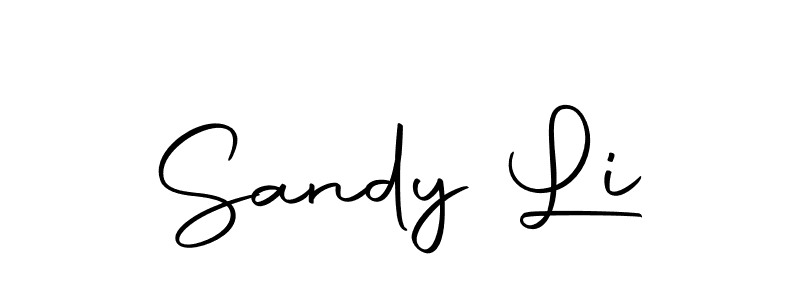 You should practise on your own different ways (Autography-DOLnW) to write your name (Sandy Li) in signature. don't let someone else do it for you. Sandy Li signature style 10 images and pictures png