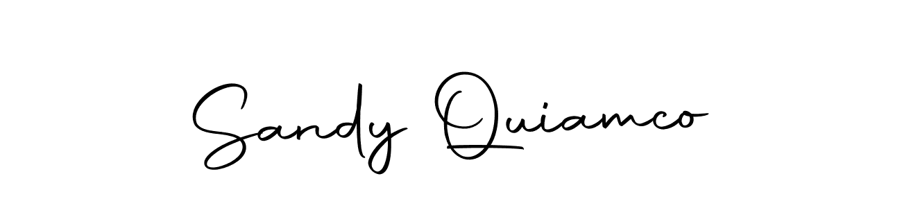 Make a short Sandy Quiamco signature style. Manage your documents anywhere anytime using Autography-DOLnW. Create and add eSignatures, submit forms, share and send files easily. Sandy Quiamco signature style 10 images and pictures png