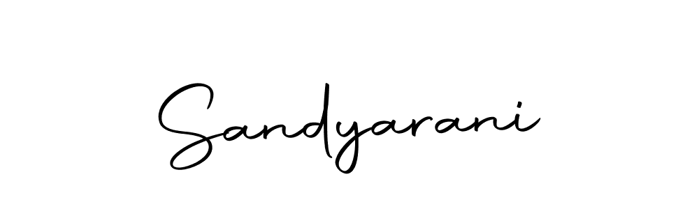 Make a beautiful signature design for name Sandyarani. Use this online signature maker to create a handwritten signature for free. Sandyarani signature style 10 images and pictures png