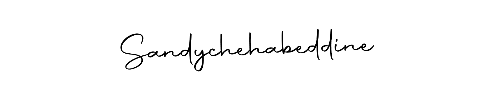 Make a short Sandychehabeddine signature style. Manage your documents anywhere anytime using Autography-DOLnW. Create and add eSignatures, submit forms, share and send files easily. Sandychehabeddine signature style 10 images and pictures png