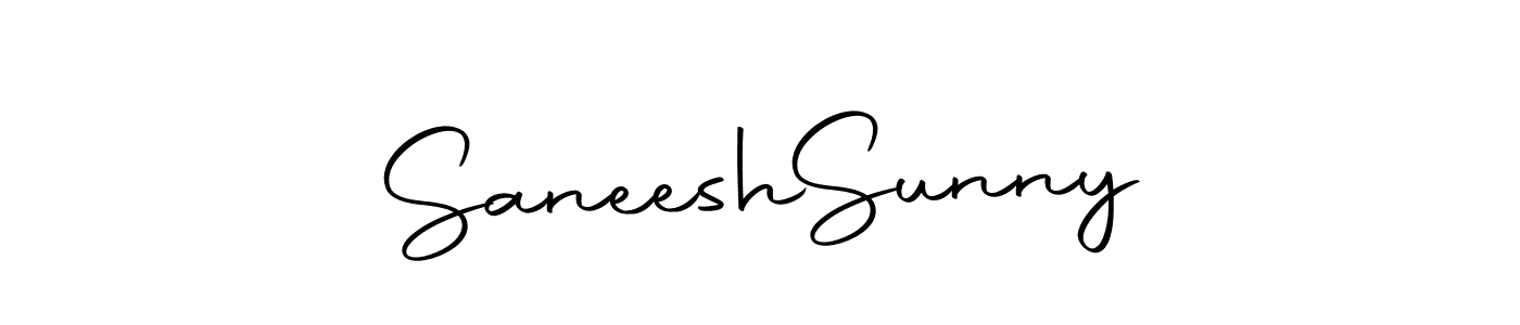How to make Saneesh  Sunny name signature. Use Autography-DOLnW style for creating short signs online. This is the latest handwritten sign. Saneesh  Sunny signature style 10 images and pictures png