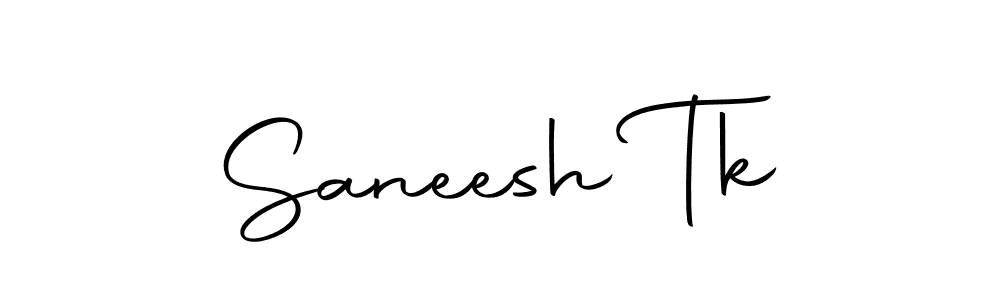 The best way (Autography-DOLnW) to make a short signature is to pick only two or three words in your name. The name Saneesh Tk include a total of six letters. For converting this name. Saneesh Tk signature style 10 images and pictures png