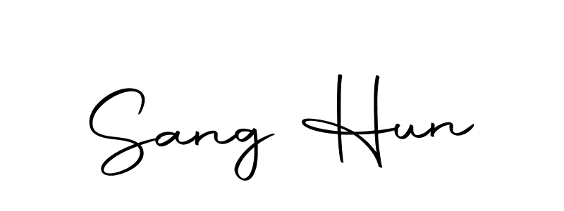 Create a beautiful signature design for name Sang Hun. With this signature (Autography-DOLnW) fonts, you can make a handwritten signature for free. Sang Hun signature style 10 images and pictures png