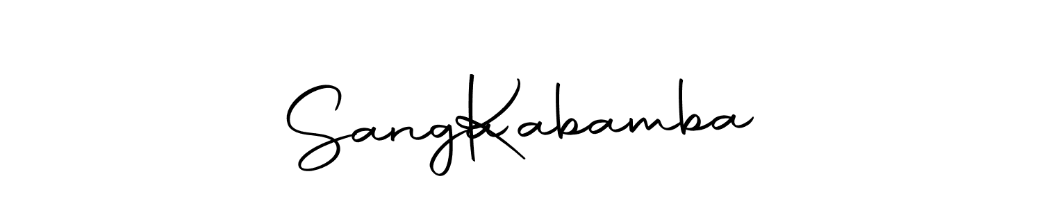 Design your own signature with our free online signature maker. With this signature software, you can create a handwritten (Autography-DOLnW) signature for name Sanga   Kabamba. Sanga   Kabamba signature style 10 images and pictures png