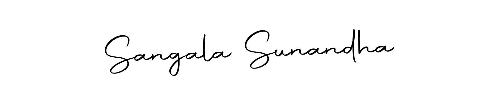 Sangala Sunandha stylish signature style. Best Handwritten Sign (Autography-DOLnW) for my name. Handwritten Signature Collection Ideas for my name Sangala Sunandha. Sangala Sunandha signature style 10 images and pictures png