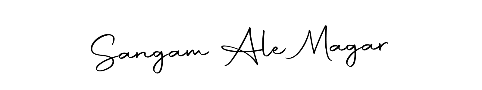 Sangam Ale Magar stylish signature style. Best Handwritten Sign (Autography-DOLnW) for my name. Handwritten Signature Collection Ideas for my name Sangam Ale Magar. Sangam Ale Magar signature style 10 images and pictures png