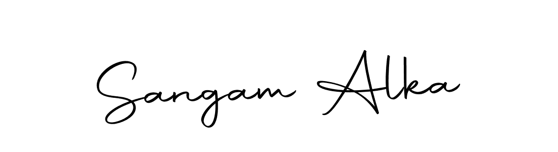 How to make Sangam Alka signature? Autography-DOLnW is a professional autograph style. Create handwritten signature for Sangam Alka name. Sangam Alka signature style 10 images and pictures png