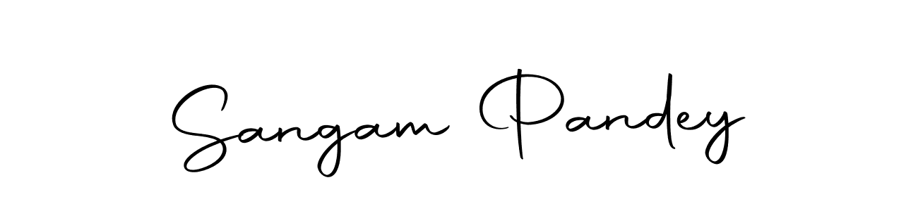 Create a beautiful signature design for name Sangam Pandey. With this signature (Autography-DOLnW) fonts, you can make a handwritten signature for free. Sangam Pandey signature style 10 images and pictures png