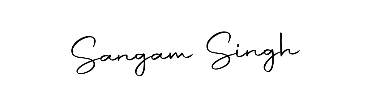 Design your own signature with our free online signature maker. With this signature software, you can create a handwritten (Autography-DOLnW) signature for name Sangam Singh. Sangam Singh signature style 10 images and pictures png