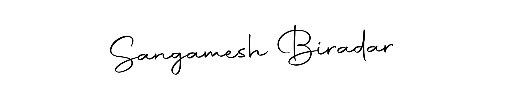 Design your own signature with our free online signature maker. With this signature software, you can create a handwritten (Autography-DOLnW) signature for name Sangamesh Biradar. Sangamesh Biradar signature style 10 images and pictures png