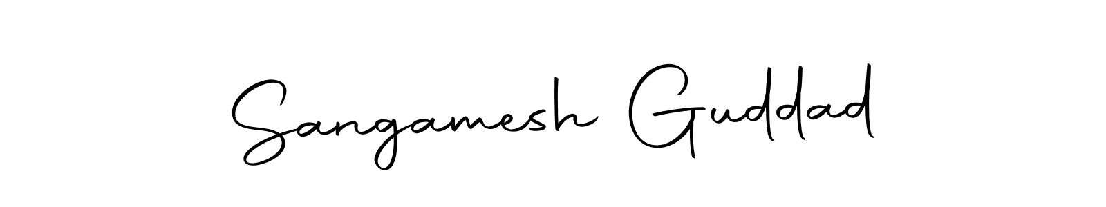 Use a signature maker to create a handwritten signature online. With this signature software, you can design (Autography-DOLnW) your own signature for name Sangamesh Guddad. Sangamesh Guddad signature style 10 images and pictures png