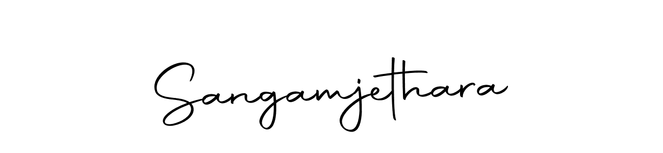 Create a beautiful signature design for name Sangamjethara. With this signature (Autography-DOLnW) fonts, you can make a handwritten signature for free. Sangamjethara signature style 10 images and pictures png