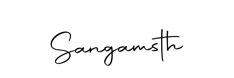 The best way (Autography-DOLnW) to make a short signature is to pick only two or three words in your name. The name Sangamsth include a total of six letters. For converting this name. Sangamsth signature style 10 images and pictures png