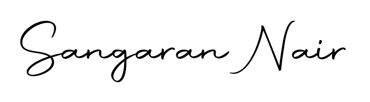 Get an exclusive digital autograph for Sangaran Nair. The Autography-DOLnW typeface captures the charm of real penmanship on paper. Sangaran Nair signature style 10 images and pictures png