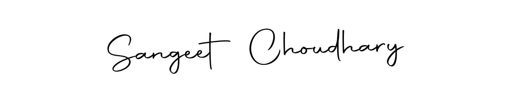 How to make Sangeet Choudhary name signature. Use Autography-DOLnW style for creating short signs online. This is the latest handwritten sign. Sangeet Choudhary signature style 10 images and pictures png