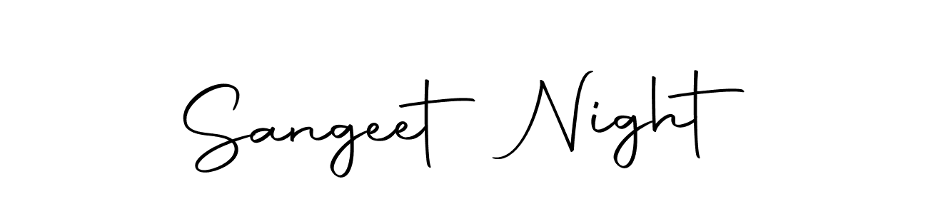 Sangeet Night stylish signature style. Best Handwritten Sign (Autography-DOLnW) for my name. Handwritten Signature Collection Ideas for my name Sangeet Night. Sangeet Night signature style 10 images and pictures png