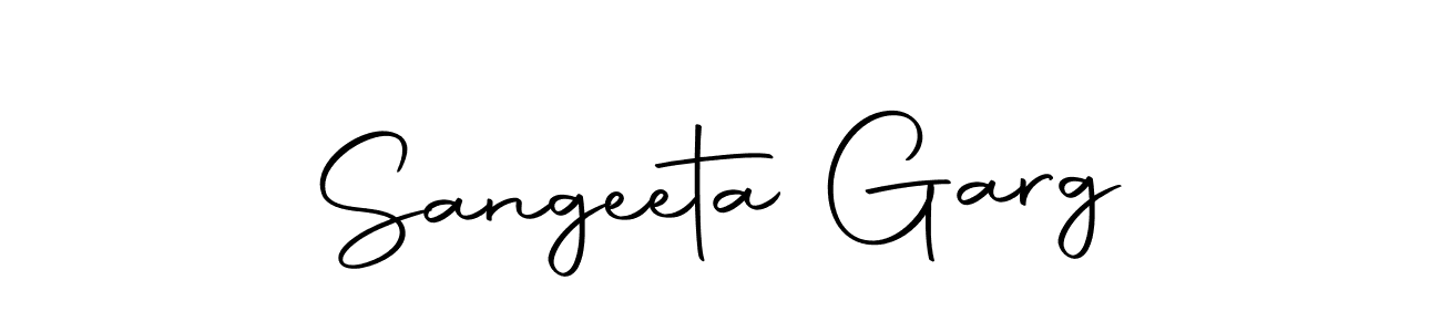 How to make Sangeeta Garg signature? Autography-DOLnW is a professional autograph style. Create handwritten signature for Sangeeta Garg name. Sangeeta Garg signature style 10 images and pictures png