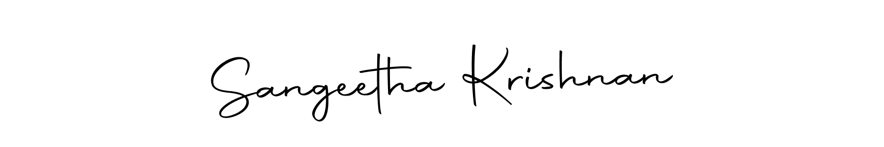 How to make Sangeetha Krishnan signature? Autography-DOLnW is a professional autograph style. Create handwritten signature for Sangeetha Krishnan name. Sangeetha Krishnan signature style 10 images and pictures png