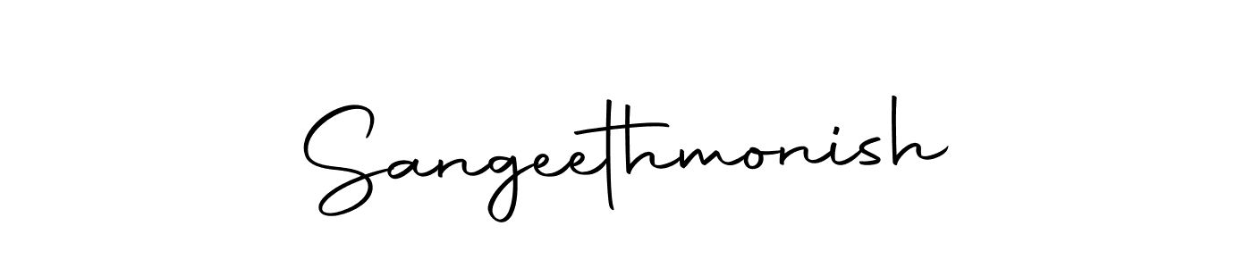 Make a beautiful signature design for name Sangeethmonish. Use this online signature maker to create a handwritten signature for free. Sangeethmonish signature style 10 images and pictures png