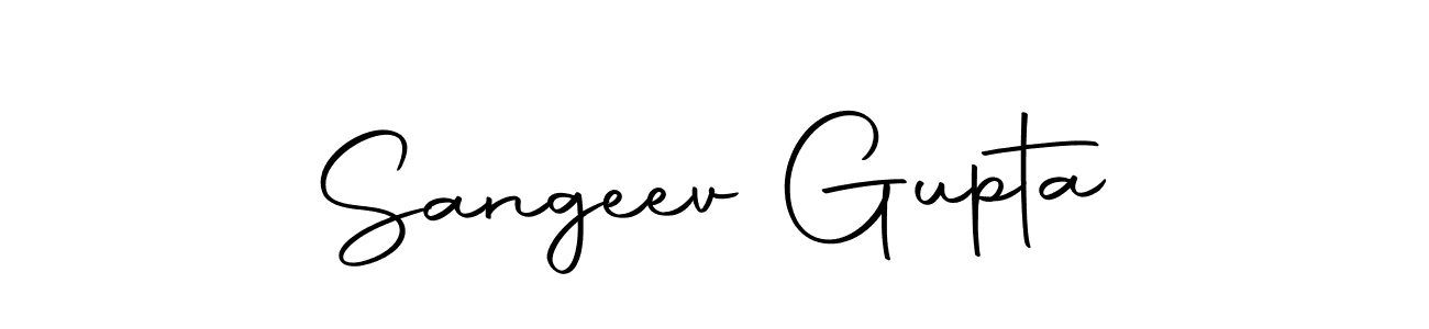 How to make Sangeev Gupta name signature. Use Autography-DOLnW style for creating short signs online. This is the latest handwritten sign. Sangeev Gupta signature style 10 images and pictures png