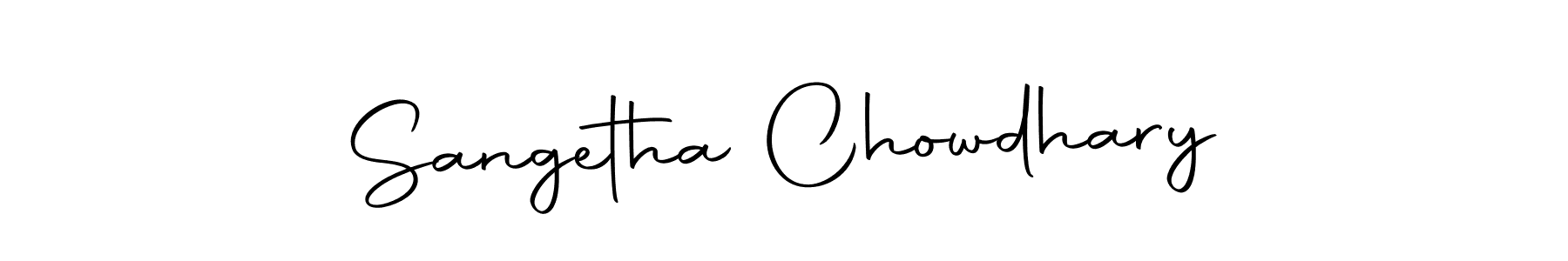 Make a short Sangetha Chowdhary signature style. Manage your documents anywhere anytime using Autography-DOLnW. Create and add eSignatures, submit forms, share and send files easily. Sangetha Chowdhary signature style 10 images and pictures png