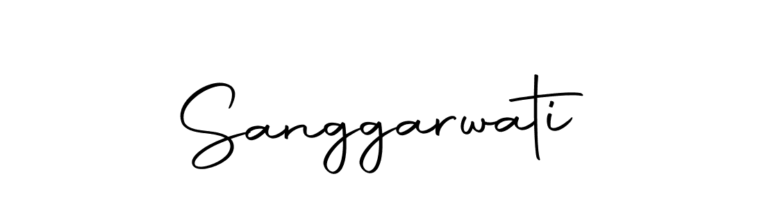 You can use this online signature creator to create a handwritten signature for the name Sanggarwati. This is the best online autograph maker. Sanggarwati signature style 10 images and pictures png