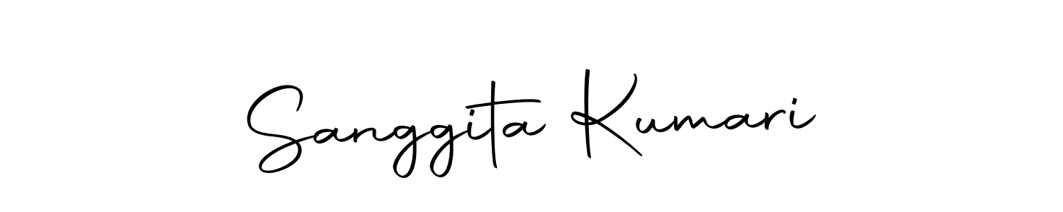 Create a beautiful signature design for name Sanggita Kumari. With this signature (Autography-DOLnW) fonts, you can make a handwritten signature for free. Sanggita Kumari signature style 10 images and pictures png