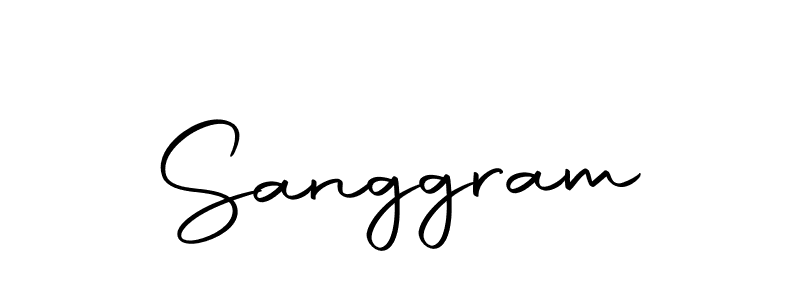 Use a signature maker to create a handwritten signature online. With this signature software, you can design (Autography-DOLnW) your own signature for name Sanggram. Sanggram signature style 10 images and pictures png